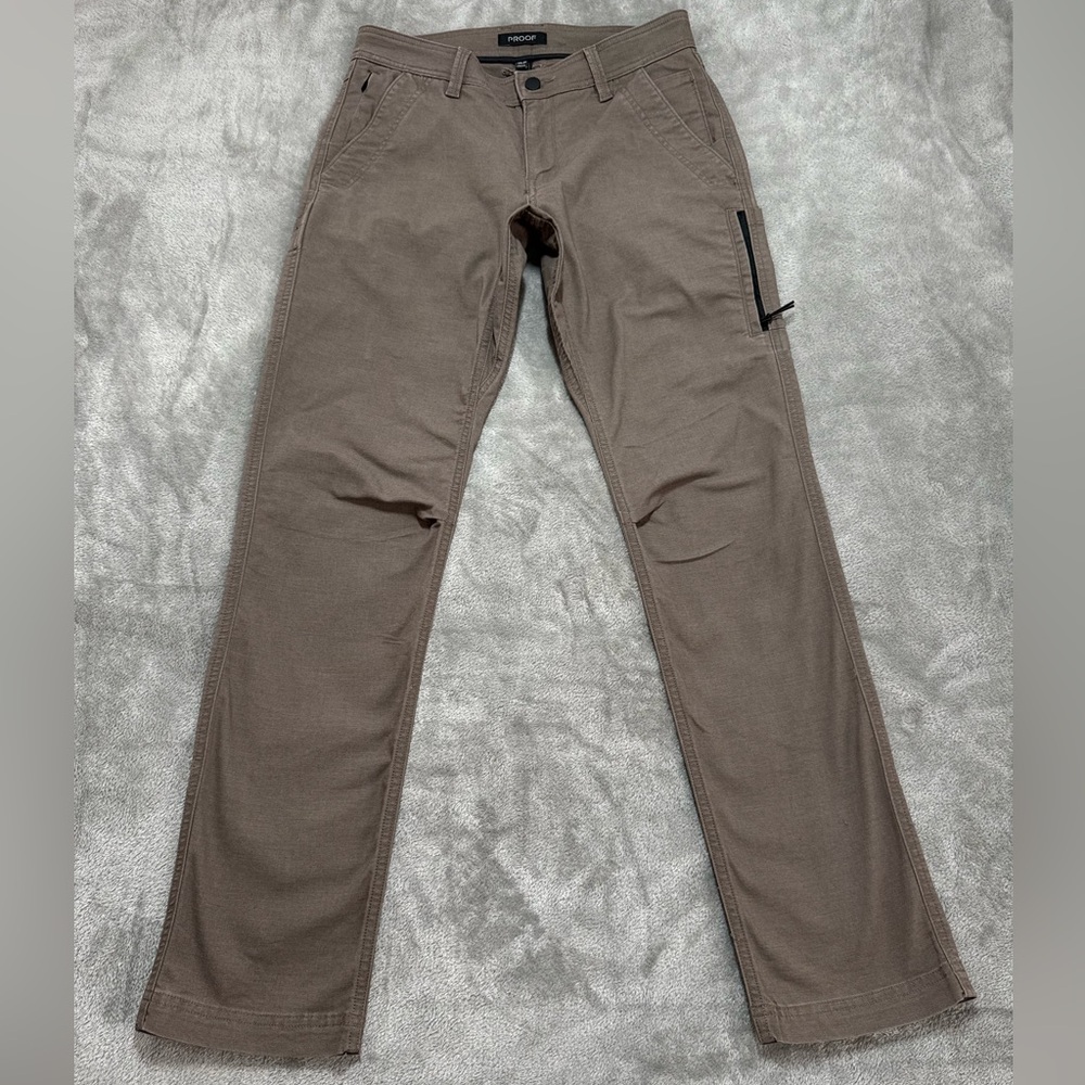 Proof Mens Pants Size 29x31 Brown 72 Hour Merino Pant HB Straight Huckberry